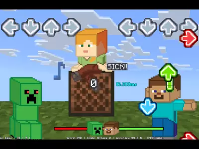 FNF: Minecraft Creeper vs Steve